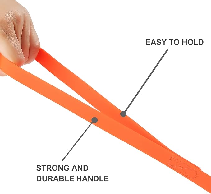 Waterproof Long Leash Durable Dog Recall Training Lead Great for Outdoor Hiking, Training, Yard, Beach and Swimming (Orange, 15ft)