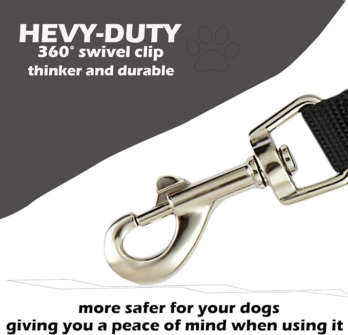 Short Dog Leash Traffic Lead 2 PCS 8" Nylon Pet Leashes Dogs Grab Handle Tabs Pets Dog Training Leads for Small Medium Breeds Grab Handle Lead (Black & Green)
