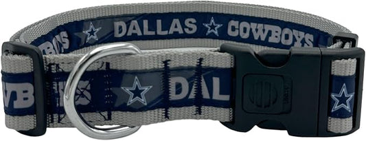 Pets First NFL Dallas Cowboys Licensed PET COLLAR, Extra Large - Heavy-Duty, Strong, and Durable Dog Collar. Available in 31 Football Teams and 4 Sizes