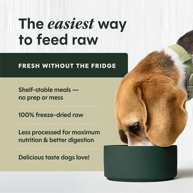 Instinct Freeze-Dried Meals, FreshDried Bites, Natural Dog Food, Grain-Free - Cage-Free Chicken, 45 oz. Bag