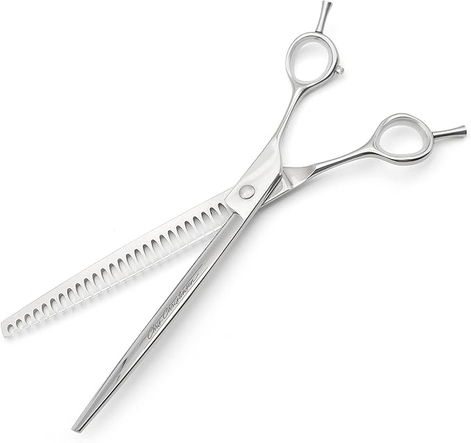 Chris Christensen Classic Series Grooming Shears, 8 in Chunky Blender Shear, Groom Like a Professional, Any Skill Level, Made From 440C Japanese Steel