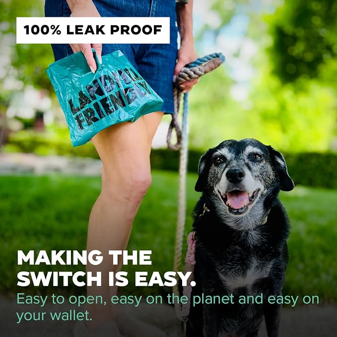 Doggy Do Good - 120 Count, Next Pet Waste Bags for Dogs - Heavy-Duty Dog Waste Bags Made with 65% Recycled Plastic - Landfill-Friendly, Unscented, Eco-Accelerated Formula - Leak-Proof - Extra Thick