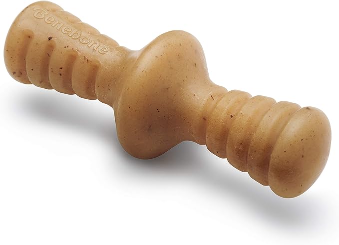 Benebone Zaggler Rolling Dog Chew Toy for Aggressive Chewers, Real Chicken, Made in USA, Small