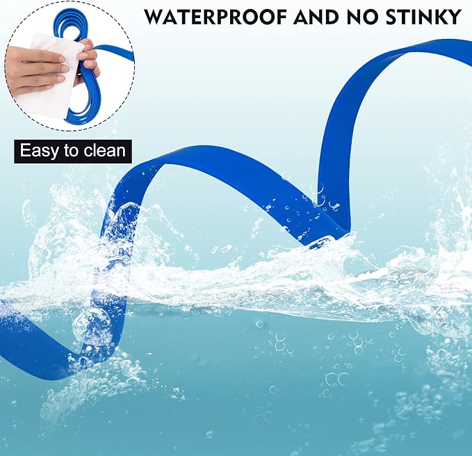 Waterproof Long Leash Durable Dog Recall Training Lead Great for Outdoor Hiking, Training, Yard, Beach and Swimming (Blue, 30ft)