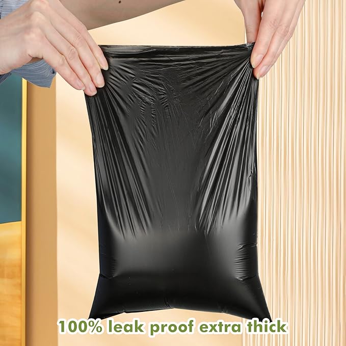 Harloon 6000 Counts Dog Poop Waste Bags Bulk, 30 Rolls Pet Waste Bags, Extra Thick Strong Leak Proof, for Walking, Travel, Park, Puppy Cleanup,Universal Doggy Rolls Waste-Box(Black,12 x 8 Inches)
