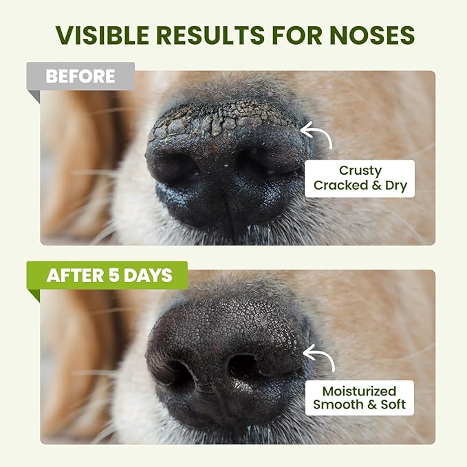 PawSono Lick-Safe Dog Paw & Nose Balm with Coconut Oil | All-Natural Moisturizer & Soother for Dry, Cracked Pads & Snout | Heat & Cold Pavement Protection Wax | Horse Hoof, Joint Care (1.3 oz
