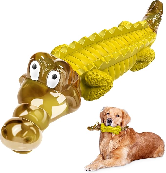 Jeefome Indestructible Dog Chew Toys for Aggressive Chewers - Boredom and Stimulating Dog Toys for Small/Medium/Large Breed for Teeth Cleaning and Training