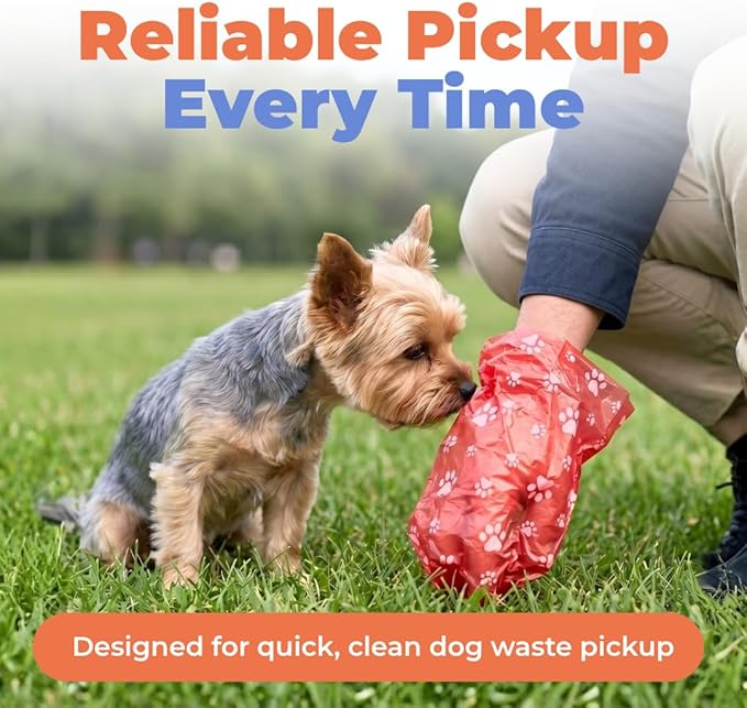 Best Pet Supplies Dog Poop Bags for Waste Refuse Cleanup, Doggy Roll Replacements for Outdoor Puppy Walking and Travel, Leak Proof and Tear Resistant, Thick Plastic - Assorted, 240 Bags