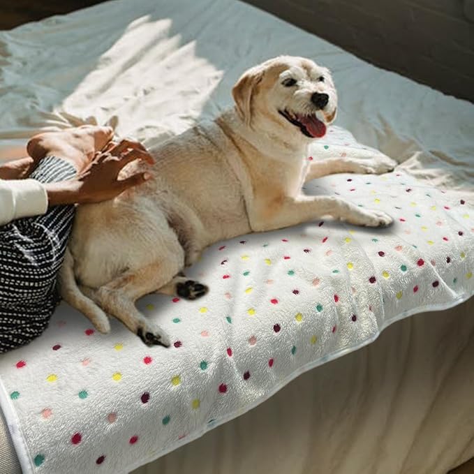 Dog Blankets for Medium Large Dogs Washable, 3 Pack Pet Blanket Washable 41" x 31", Fuzzy Soft Puppy Blanket Throw Cover for Kennel Crate Bed, Blanket for Dogs, Pet Blankets for Dog