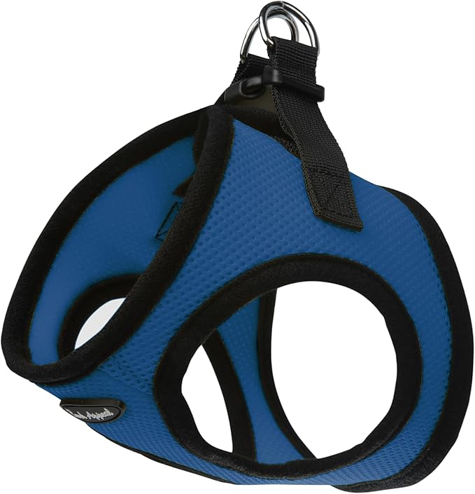 Bark Appeal Blue Step-in Dog Harness for Extra Small Sized Pets – Updated Sizing, Re-Measuring is Essential – Soft Vest Harness – Anti-Choke with Adjustable Strap & Heavy Duty Clip – XXS