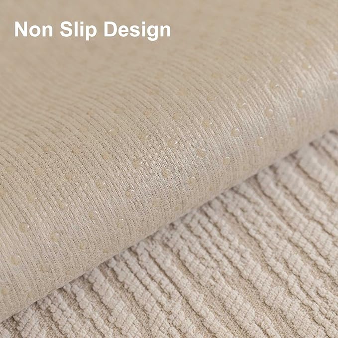 Soft Waterproof Chenille Cover Washable, Non Slip Sectional Sofa Covers for 3 Cushion Couch Sofa L Sharped Sofa Slipcover for Pets, Furniture Protector (1 PCS 36"x36" Coffee)