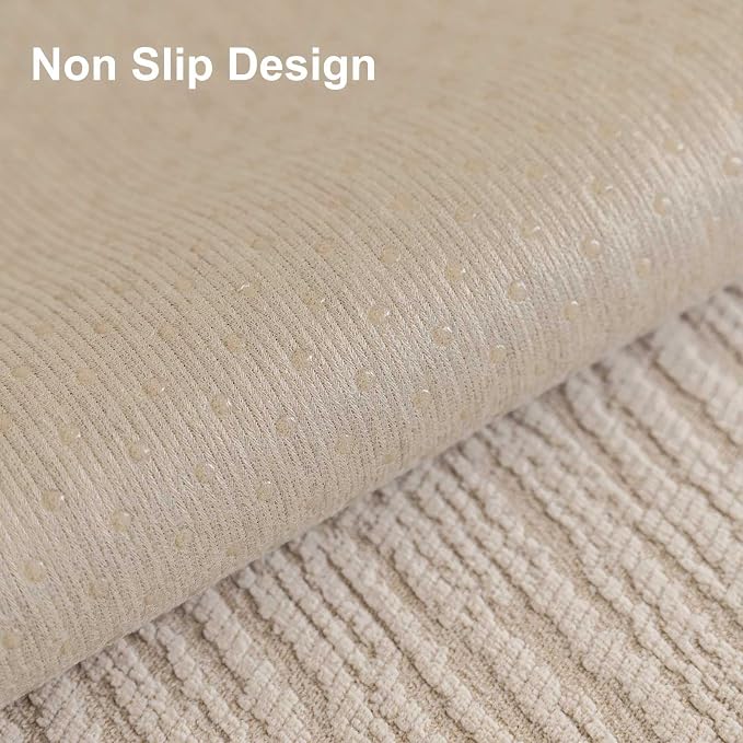 Soft Waterproof Chenille Cover Washable, Non Slip Sectional Sofa Covers for 3 Cushion Couch Sofa L Sharped Sofa Slipcover for Pets, Furniture Protector (1 PCS 36"x70" Coffee)