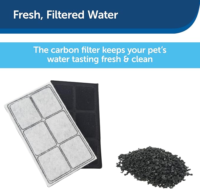 PetSafe Drinkwell Premium Replacement Carbon Filters, Dog and Cat Water Fountain Filters (Pack of 120)