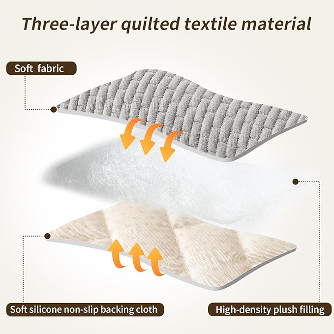 Couch Covers for Dogs Washable, 27.6"x70.9" Velvet Dog Couch Cover Protector, Fuzzy Plush Pet Sofa Cover for 2-3 Cushion Couch, Sofa Covers for Pets(1PC,Light Grey,2-3 Seater Sofa Pad Cover)