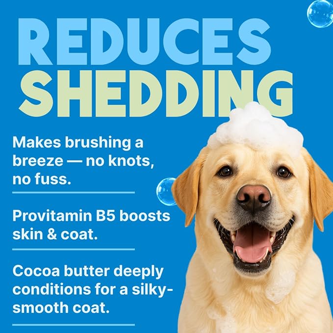 TropiClean Deshedding Cat & Dog Conditioner, Puppy & Kitten Safe, Reduces & Softens Coat, Lime & Coconut Scent, Made in the USA, 1 gallon