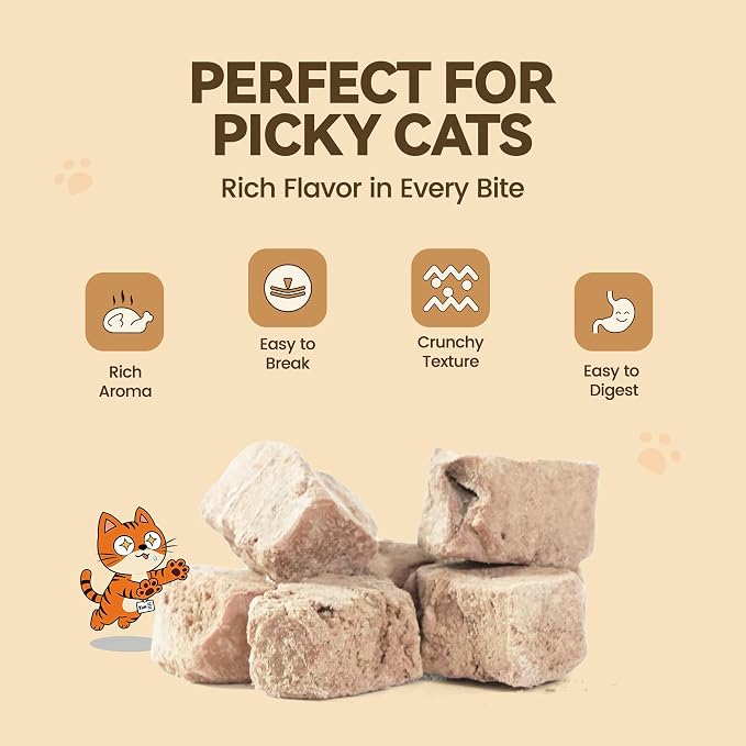 Freeze-Dried Chicken Liver Dog|Cat Treats|Single Ingredient|High Protein Healthy Pet Food Toppers|Training Snacks,2oz