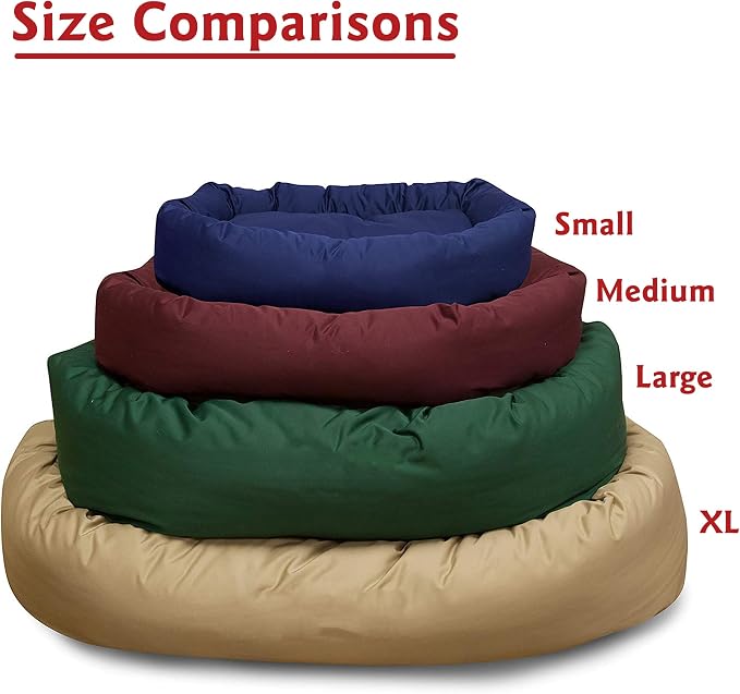 Majestic Pet 32 Inch Bagel Calming Dog Bed Washable – Cozy Soft Round Dog Bed with Spine Support for Dogs to Rest Their Head - Fluffy Donut Puppy Mat 32x23x7 (Inch) Medium – Gray