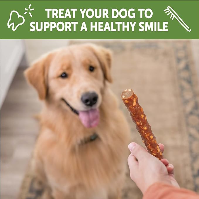 Whimzees Wellness Veggie Sausage Natural Dog Dental Treat, Chews, Freshens Breath, Large Size, 14.81 oz Bag, 7 Count