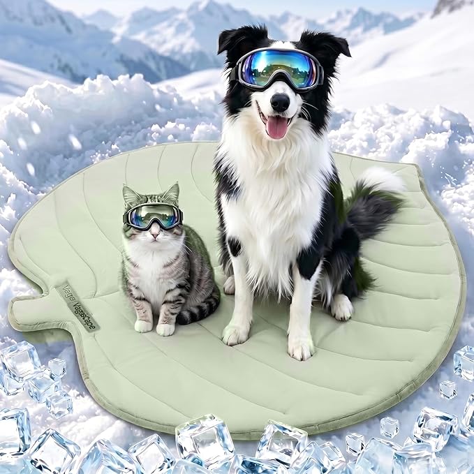Vagascape Dog Cooling Mat, Washable Pet Cooling Mat, 47" x 45" Thick & Durable Large Cooling Mat for Dogs, Portable Foldable Premium Cooling Pad for Indoor, Outdoor, Travel, Camping, Patio and Beach