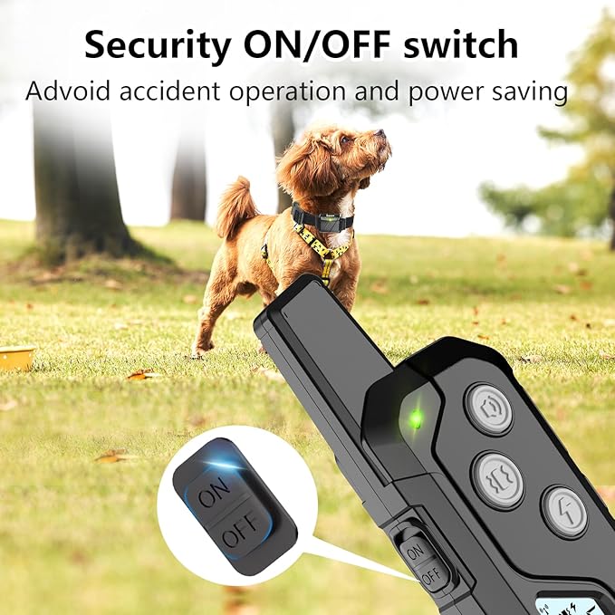 Shock Collar for Dogs, Dog Training Collar with Remote Control for 2 Dogs, 3 Training Modes with Beep, Vibration and Satic, Waterproof, Rechargeable for Large Medium