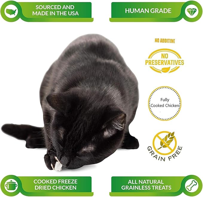 Life Essentials by Cat-Man-Doo | Chicken Littles - 6 Pack of 5oz Bags | Freeze Dried Chicken Cat & Dog Treats | Healthy, Single Ingredient, Training Treats, High Protein