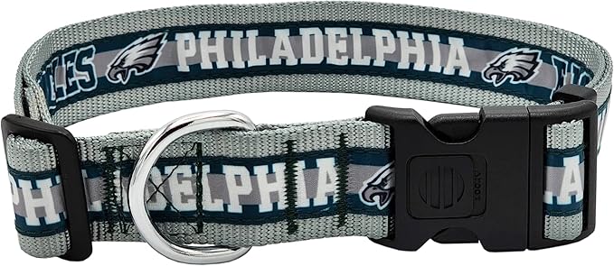 Pets First NFL Philadelphia Eagles Licensed PET COLLAR, Large - Heavy-Duty, Strong, and Durable Dog Collar. Available in 31 Football Teams and 4 Sizes