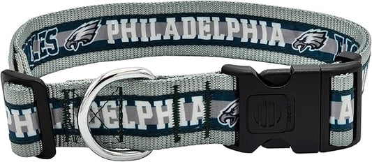 Pets First NFL Philadelphia Eagles Licensed PET COLLAR, Large - Heavy-Duty, Strong, and Durable Dog Collar. Available in 31 Football Teams and 4 Sizes