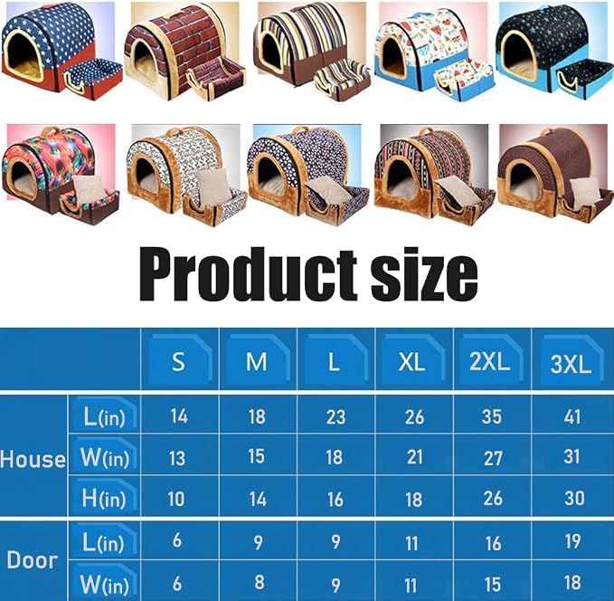 Dog Bed,2 Ways to Use,Indoor Pet House with Fluffy Mat,Removable and Washable Cover,Splash-Proof House and Non-Slip Bottom,for Large Dogs(2XL Grey Faux Leather)