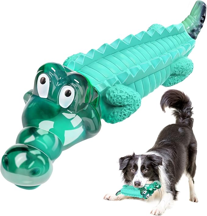 Fuufome Large Dog Chew Toys for Aggressive Chewers： Almost Indestructible Dog Toy to Keep Them Busy & Reduce Boredom-Gift Toys for Small Medium, Large Breed
