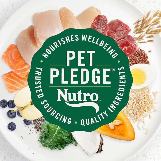 Nutro Ultra Adult Toy Breed Dry Dog Food, Small Dog Food Dry Chicken, Lamb and Salmon Recipe with a Protein Trio, 3.5 lb. Bag