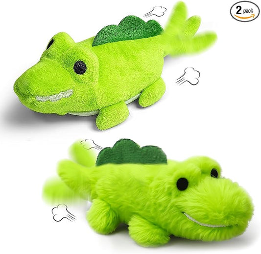 Interactive Cat Toys for Indoor Cats – Auto Moving Alligator with 360° Random Movement & Tail Wagging, Rechargeable Cat Exercise Toy with Catnip, Self-Play Fun for Bored Adult Cats-Set
