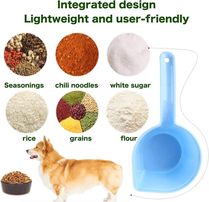 3PCS Dog Food Scoop, 1 Cup Dog Food Scoop for Water or food Plastic Pet Food Scoop Dogs Cats Birds and Rabbits