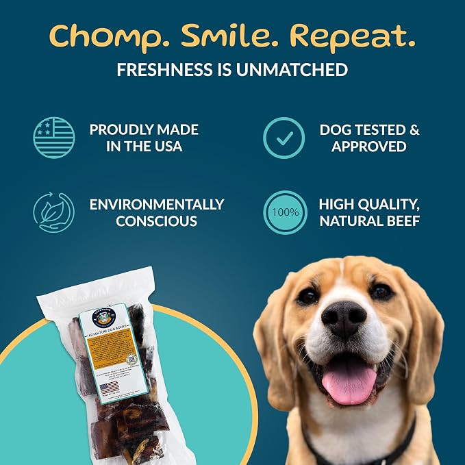 TREATOPIA Adventure Dynamo Beef Marrow Dog Bones 3” (12 Pack), Long-Lasting Natural Chews, Center-Cut Single Ingredient Treats, Slow-Roasted, Hand-Trimmed, Made in USA, No Additives or Fillers