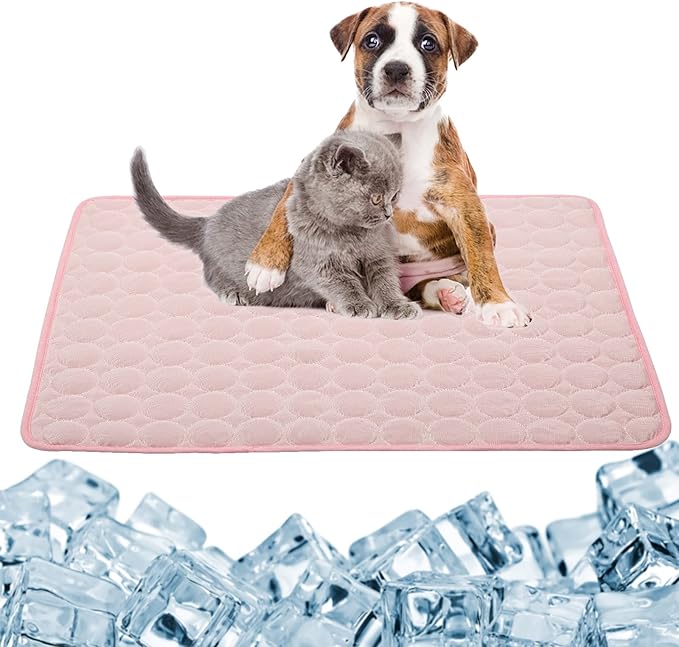 Dog Cooling Mat, Upgraded Arc-Chill Cooling Mat for Dogs Q-Max>0.4, Washable Dog Cooling Pad, Non-Slip Portable Cooling Pad for Dogs, Self-Cooling Bed for Small Medium Large Dogs Cats Indoor Outdoor