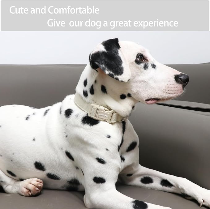 ARING PET Cotton Dog Collar-Soft Dog Collar for Small Dogs, Lightweight Comfortable Pet Collars with Quick Release Buckle for Small Medium Large Dog