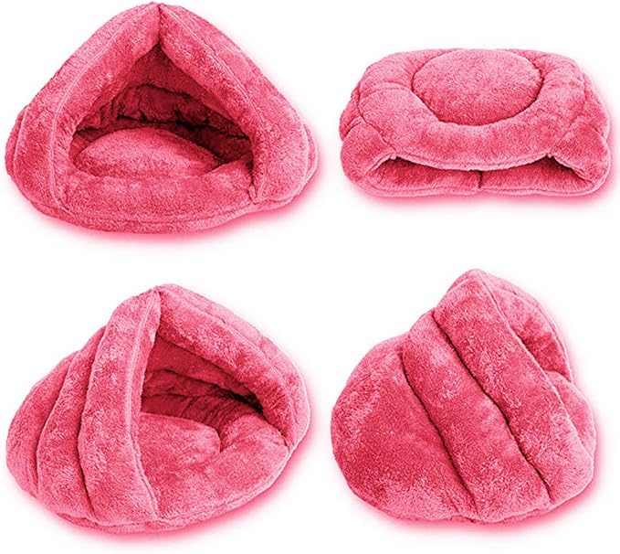 Pet Tent Cave Bed for Small Medium Puppies Kitty Dogs Cats Pets Sleeping Bag Thick Fleece Warm Soft Dog Bed Cuddler Burrow House Hole Igloo Nest Cozy Bed for Cat Puppy
