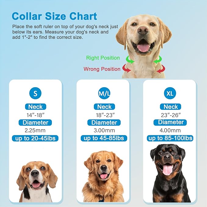 Prong Collar for Dogs, Dog Training Collar, Adjustable Size Dog Pinch No Pull Collar with Quick Release Buckle for Small Medium Large Dogs(with Extra Links) S(14-18" Neck, 2.25mm)
