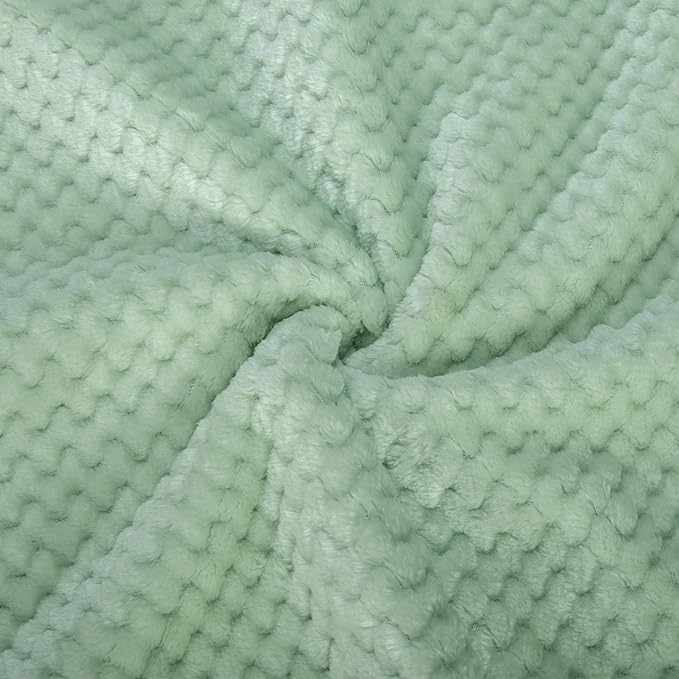 Warm Soft Fuzzy Dog or Cat Blanket, Plush Fleece Throws for Bed, Couch, Sofa, Travel (M/32" x 40", Mint)
