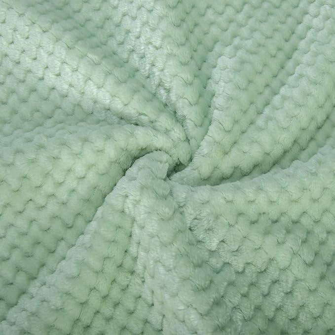 Warm Soft Fuzzy Dog or Cat Blanket, Plush Fleece Throws for Puppy, Kitten, Medium, Large Dogs - Mint (S/24" x 32")