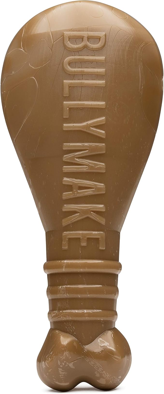 BULLYMAKE Brown Tough Chew Turkey Leg Toy for Dogs, Durable Nylon Dog Toys for Aggressive Chewers, Dental Stimulating, Tough Chew, Boredom Busting, Pet Supplies, Made in USA