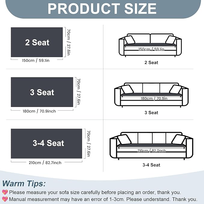 OTOB Couch Covers for Sofa Pet Friendly, Washable & Non Slip Fuzzy Dog Couch Cover Sofa Slipcovers Love Seat, Soft Plush Cozy Furniture Protector Cushion Mat, All Seasons (Dark Gray, 27.6" x 59.1")