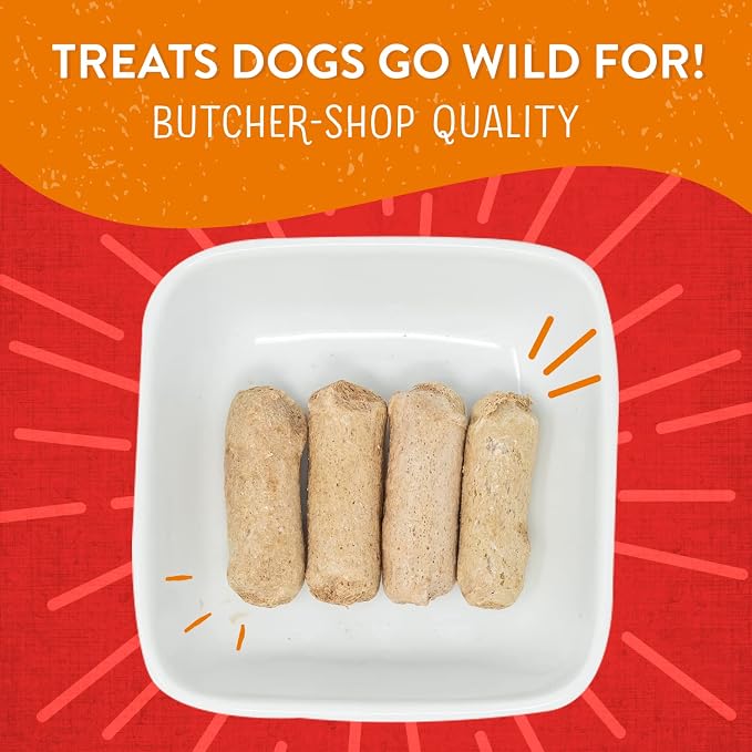 Stella & Chewy's Freeze-Dried Raw Wild Weenies Dog Treats - High-Protein Training Treats for Dogs & Puppies - All-Natural Grass-Fed Beef Recipe with 97% Meat & Organs - USA Made - 11.5 oz Bag