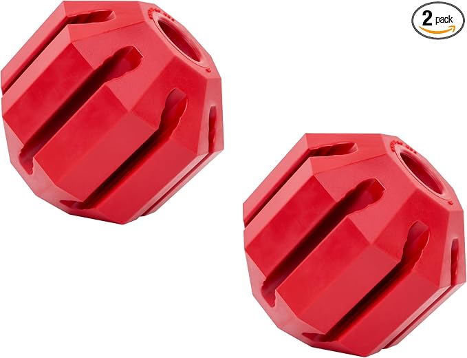 KONG Stuff-A-Ball - Durable, Natural Rubber Chew Toy for Dogs - Dental Health Pet Toy for Chewing & Teeth Cleaning - Stuffable for Treats & Snacks - for Large Dogs (Pack of 2)