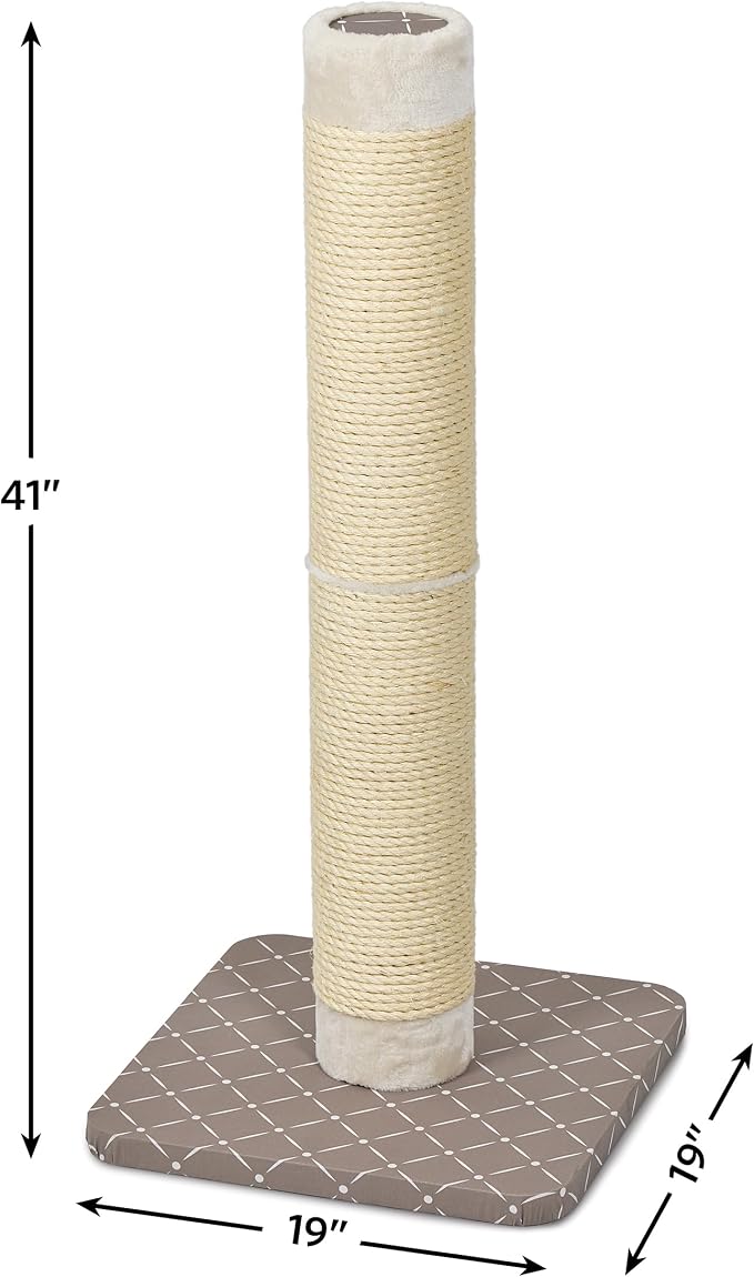 Midwest Homes for Pets, Forte Cat Scratching Post 41 inches Tall, Mushroom Diamond Model 135F-MRD