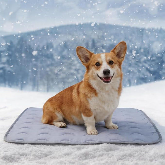 Dog Cooling Mat Non-Toxic Self Cooling Pad for Dogs Cats in Hot Summer Cool Pad Washable & Easy Clean