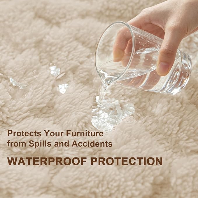 Waterproof Dog Blanket Reversible, Leakproof Pet Blanket for Large Dogs, Soft Furniture Sofa Couch Cover Protector Washable, Fleece Cat Throw Bed, Reversible Washable Soft Plush