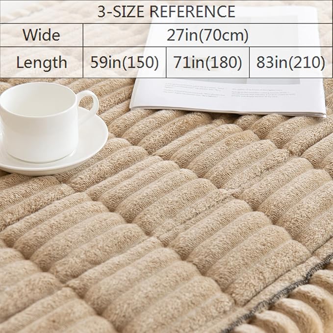 Gumfolk Pet Couch Covers for Sofa Slipcovers Couch Protector for Dogs Washable Cushion Cover, Sofa Pad Blanket Furniture, Brown, 27in*59in