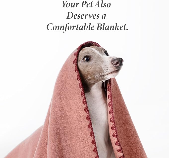 Super Soft Fleece Dog Blanket - 2 Pack, Dog Blankets for Small Dogs, Dog Blankets for Medium Dogs Washable, 24"x16" Puppy Blankets for Couch, Cat Blanket, All-Season Comfort