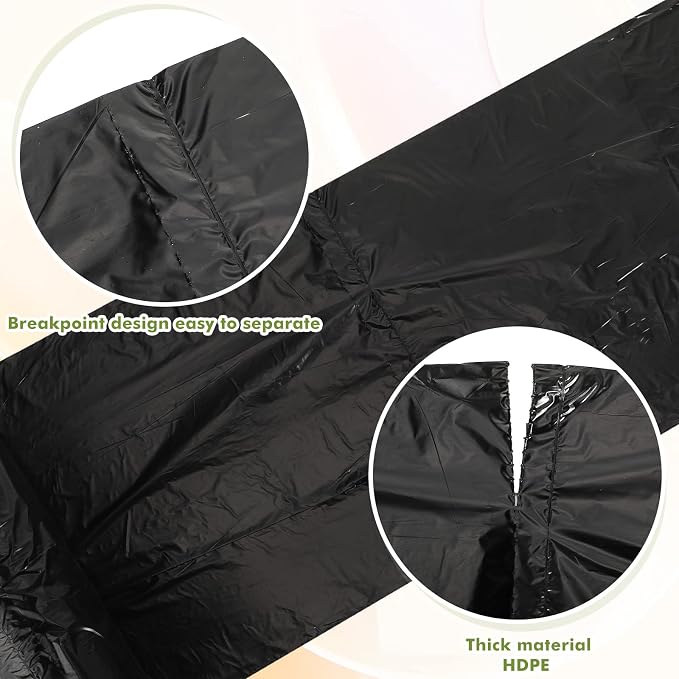 Harloon 6000 Counts Dog Poop Waste Bags Bulk, 30 Rolls Pet Waste Bags, Extra Thick Strong Leak Proof, for Walking, Travel, Park, Puppy Cleanup,Universal Doggy Rolls Waste-Box(Black,12 x 8 Inches)