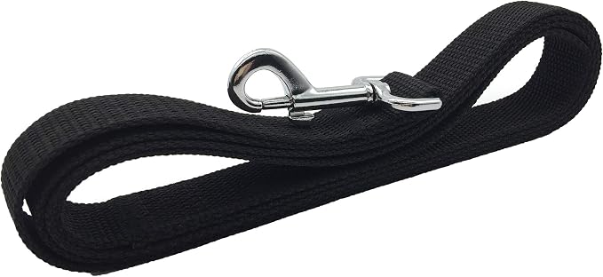 TAIAN 5 FT Strong Dog Leash, Nylon Dog Leashes for Small Medium Large Dogs Black